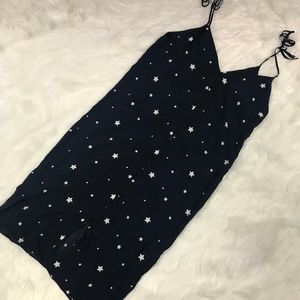 NWT Topshop womens size 8 dress navy and white